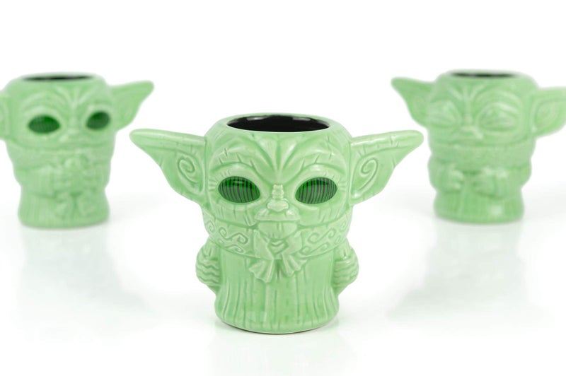 Geeki Tikis Star Wars The Mandalorian The Child Mini Muglets Set of 3-2.5-Ounce Green Ceramic Cup Fun Small Drinking Glass for Coffee, Water, Tea - Perfect Fan Gift - Licensed Merchandise - Image 3